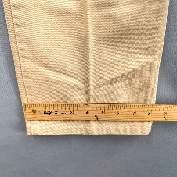 Levi's 505 Jeans Mens 34x26 Regular Fit Straight Tan Brown Red Tab Retro 90s Y2K - Picture 14 of 16